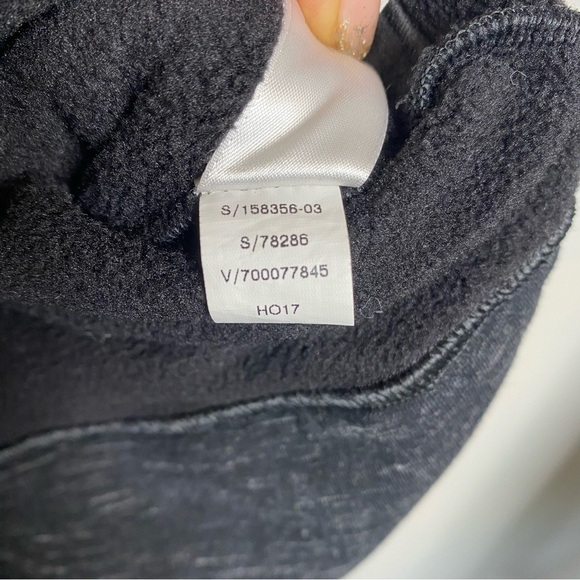 Athleta Stronger Long Long COZY Hoodie black/charcoal Multi zip front Size S - Picture 10 of 10